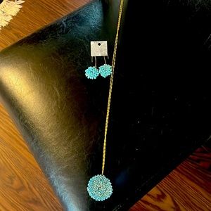 Necklace and earring set.